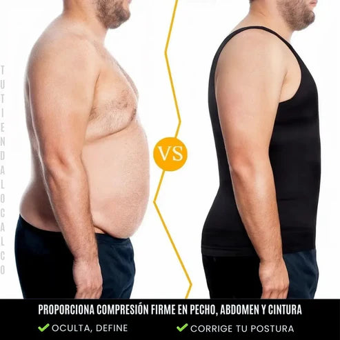 FAJA SAUNA HOMBRE MOLDEADORA TIPO CHALEC