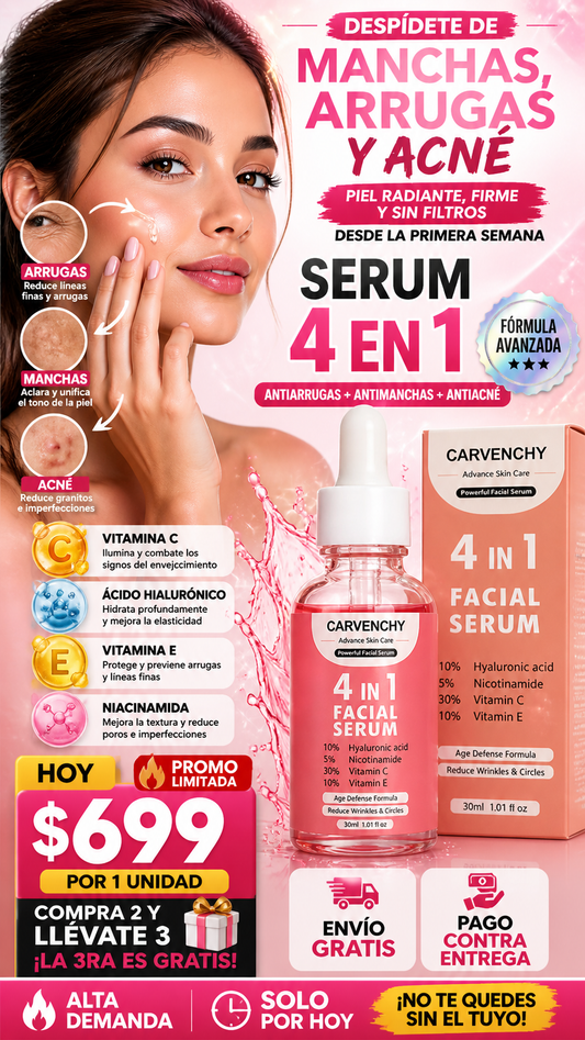 Serum 4 en 1 Antiarrugas y Manchas