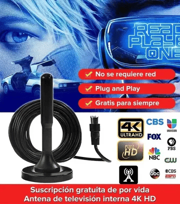 Antena Digital HD Para TV PLUS