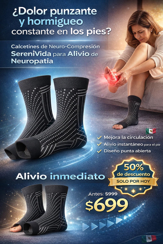 Medias De Compresión - Obtén Alivio Instantáneo De Pies Hinchados Y Adoloridos