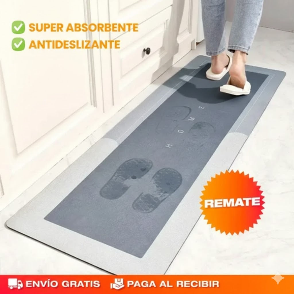 COMBO DE 2 ALFOMBRAS ANTIDESLIZANTES, SUPER ABSORBENTES PARA COCINA ✅